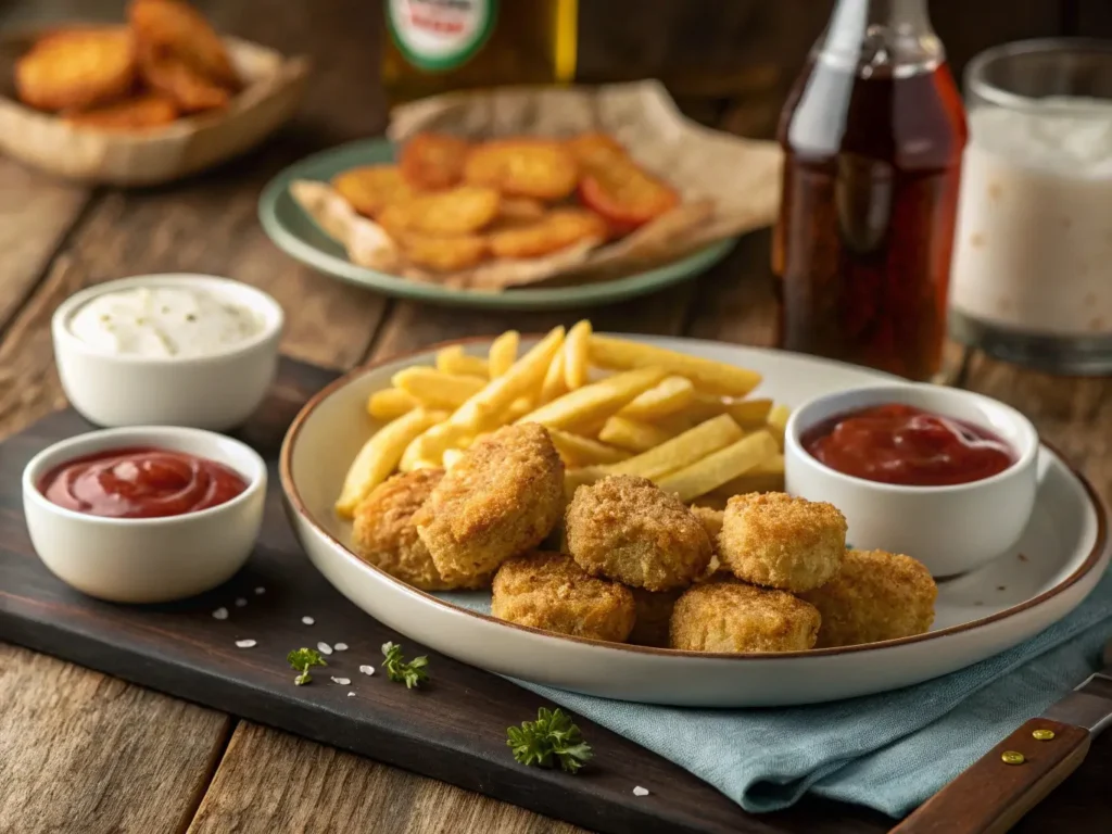 Chicken Nugget with Fries Easy Recipe