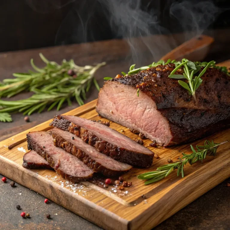 Home Page 2 Juicy halal smoked brisket sliced on a wooden board – electric smoker recipes