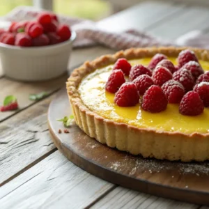Lemon tart rasberry Recipe