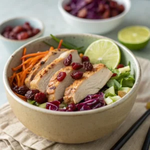 asian chicken cranberry salad recipe