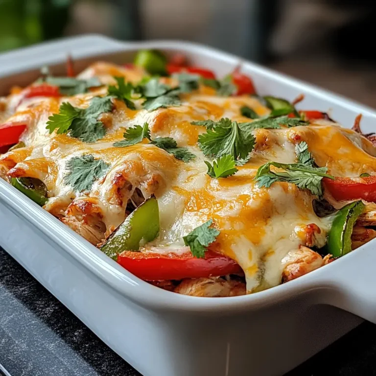 Home Page 8 Cheesy baked chicken fajita in white baking dish