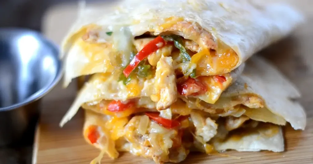 Easy homemade chicken fajita quesadilla recipe