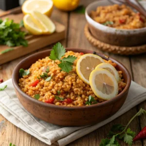 nohutlu bulgur pilav tarifi