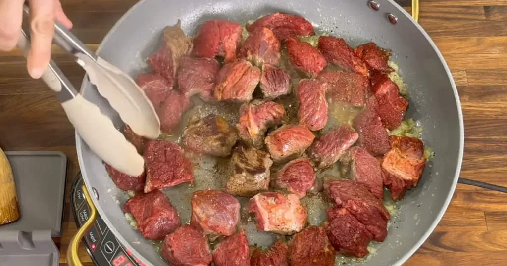 pan seared steak with sauce